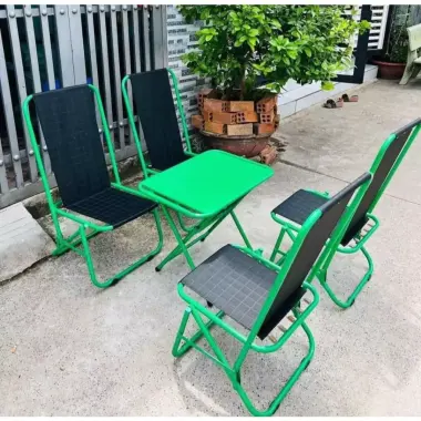 Ghế Xếp Lò Xo Khung Sắt Lưng Cao - Ghế Cà Phê Dựng Ngoài Trời Giá Rẻ 110k 5 Ghế Xếp Lò Xo Khung Sắt Lưng Cao - Ghế Cà Phê Dựng Ngoài Trời Giá Rẻ 110k 5