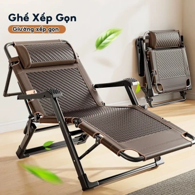 Ghế Xếp Thư Giãn AURAWELL - Giường Gấp Gọn, Mây Nhẹ, Tặng Gối, Giá Chỉ 1.199.000đ 5 Ghế Xếp Thư Giãn AURAWELL - Giường Gấp Gọn, Mây Nhẹ, Tặng Gối, Giá Chỉ 1.199.000đ 5