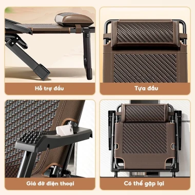 Ghế Xếp Thư Giãn AURAWELL - Giường Gấp Gọn, Mây Nhẹ, Tặng Gối, Giá Chỉ 1.199.000đ 10 Ghế Xếp Thư Giãn AURAWELL - Giường Gấp Gọn, Mây Nhẹ, Tặng Gối, Giá Chỉ 1.199.000đ 10
