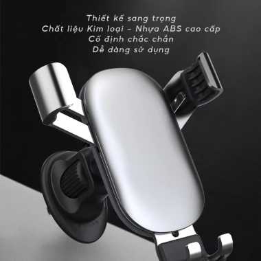 Giá đỡ điện thoại ô tô Kẹp cửa gió AutoX Gọng kim loại siêu bền cố định chắc chắn độ bền cao 3