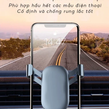 Giá đỡ điện thoại ô tô Kẹp cửa gió AutoX Gọng kim loại siêu bền cố định chắc chắn độ bền cao 6