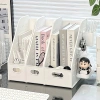 Giá Sách Để Bàn Tích Hợp Bảng Lỗ Treo Đồ, Kệ Lưu Trữ Tài Liệu Sức Chứa Lớn Trang Trí Góc Học Tập, Làm Việc 2