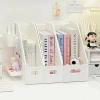 Giá Sách Để Bàn Tích Hợp Bảng Lỗ Treo Đồ, Kệ Lưu Trữ Tài Liệu Sức Chứa Lớn Trang Trí Góc Học Tập, Làm Việc 4