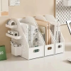 Giá Sách Để Bàn Tích Hợp Bảng Lỗ Treo Đồ, Kệ Lưu Trữ Tài Liệu Sức Chứa Lớn Trang Trí Góc Học Tập, Làm Việc 6