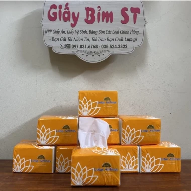Giấy ăn rút Lụa Thuận Phát 3 lớp mềm mại - 480 tờ/gói giá chỉ 15.000đ tiện lợi 5