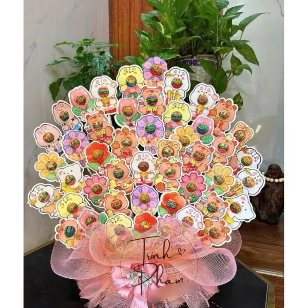 Kinh nghiệm tự làm thẻ kẹo mút dễ thương với bộ giấy bọc 100 chiếc