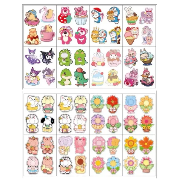 Hình ảnh sản phẩm Giấy Bọc Thẻ Kẹo Mút Dễ Thương - Set 100 Cái Cài Kẹo Mút Giá Sỉ 55k