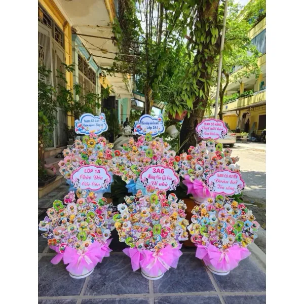 Hình ảnh sản phẩm Giấy Bọc Thẻ Kẹo Mút Dễ Thương - Set 100 Cái Cài Kẹo Mút Giá Sỉ 55k