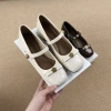 Giày búp bê nữ da mềm quai nơ hoa trà gót cao 3cm thanh lịch giá ưu đãi 240.000 4