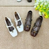 Giày búp bê nữ da mềm quai nơ hoa trà gót cao 3cm thanh lịch giá ưu đãi 240.000 6