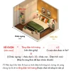 Giấy Dán Tường Cành Đào Lá Đỏ Retro Giá Rẻ Khổ 45cm Sẵn Keo Chỉ 18700đ 3
