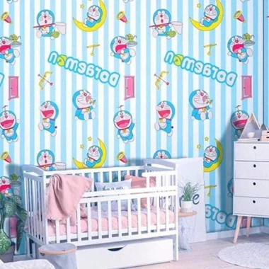 Giấy dán tường Doraemon Kitty vũ trụ cho phòng ngủ trẻ em giá rẻ chỉ 19700đ 8