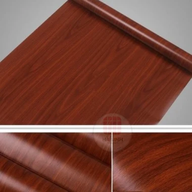 Giấy Dán Tường Giả Gỗ Chống Thấm Nước - Decal Vân Gỗ Dán Tủ Kệ Giá Rẻ 13500đ 2