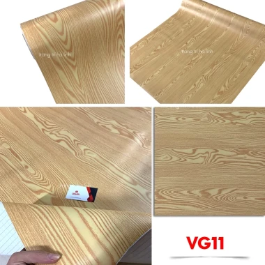 Giấy Dán Tường Giả Gỗ Chống Thấm Nước - Decal Vân Gỗ Dán Tủ Kệ Giá Rẻ 13500đ 21