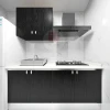 Giấy dán tường giả gỗ đen chống thấm, decal vân gỗ trang trí bàn tủ chỉ 11500đ 8