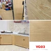 Giấy dán tường giả gỗ đen chống thấm, decal vân gỗ trang trí bàn tủ chỉ 11500đ 14