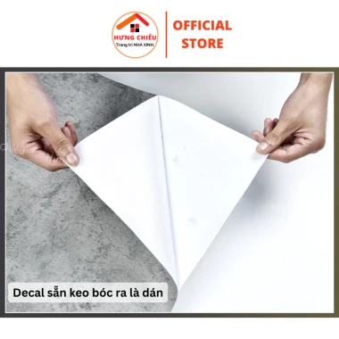 Giấy Dán Tường Xi Măng Chống Thấm 45x10m Có Keo - Dễ Dán, Siêu Đẹp Giá 64k 4