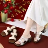Giày Guốc Nữ 2 Quai Ngang Khoét Oval 5cm Cao Cấp Giá Rẻ Chỉ 446250 VND - SU244 2