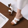Giày Guốc Nữ 2 Quai Ngang Khoét Oval 5cm Cao Cấp Giá Rẻ Chỉ 446250 VND - SU244 8