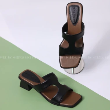 Giày Guốc Nữ 2 Quai Ngang Khoét Oval 5cm Cao Cấp Giá Rẻ Chỉ 446250 VND - SU244 14 Giày Guốc Nữ 2 Quai Ngang Khoét Oval 5cm Cao Cấp Giá Rẻ Chỉ 446250 VND - SU244 14