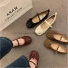 Giày Nữ Mary Jane 10% Off - Dây Đeo Đơn Giản, Đế Mềm Kiểu Pháp 2025 Giá 75k 3