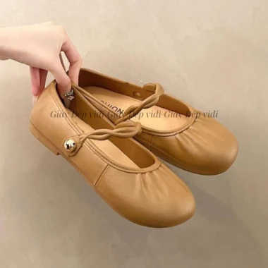 Giày Nữ Mary Jane 10% Off - Dây Đeo Đơn Giản, Đế Mềm Kiểu Pháp 2025 Giá 75k 5