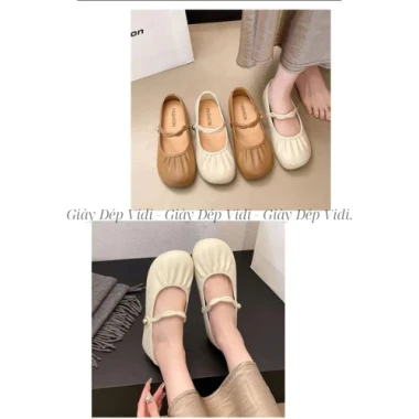 Giày Nữ Mary Jane 10% Off - Dây Đeo Đơn Giản, Đế Mềm Kiểu Pháp 2025 Giá 75k 6