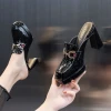 Giày Sandal Nữ Cao Gót Hàn Quốc Cover-Toe Siêu Cao Cấp Giá Rẻ 410680đ 5