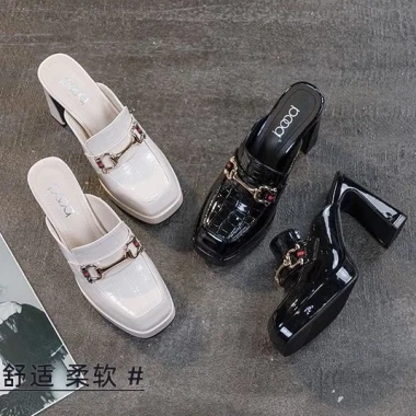 Giày Sandal Nữ Cao Gót Hàn Quốc Cover-Toe Siêu Cao Cấp Giá Rẻ 410680đ 6