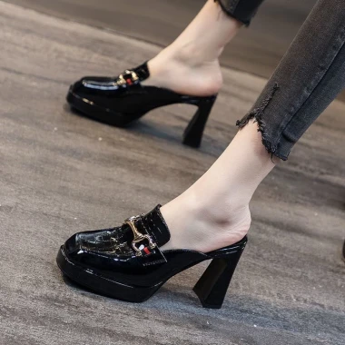Giày Sandal Nữ Cao Gót Hàn Quốc Cover-Toe Siêu Cao Cấp Giá Rẻ 410680đ 9
