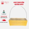 Giỏ Cắm Hoa Đựng Trái Cây Hình Thuyền Nhiều Màu, Quai Xách Tiện Lợi Quà Tặng
