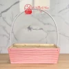 Giỏ Cắm Hoa Đựng Trái Cây Hình Thuyền Nhiều Màu, Quai Xách Tiện Lợi Quà Tặng 4