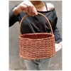 Giỏ cắm hoa thật hoa sáp thơm, giỏ mây viền trắng - Chỉ 10.000₫, ưu đãi siêu giá 2