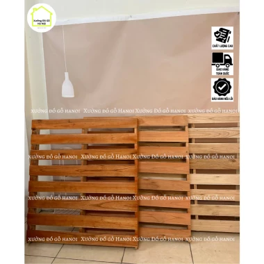 Giường Pallet Gỗ Tự Nhiên Hà Nội Giá Rẻ 395k - Không Mắt Đen Lỗ Đinh 2 Giường Pallet Gỗ Tự Nhiên Hà Nội Giá Rẻ 395k - Không Mắt Đen Lỗ Đinh 2