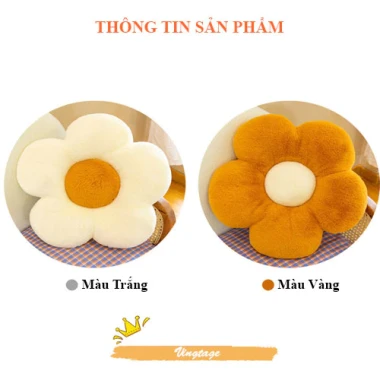 Gối hoa hướng dương bông gòn , đàn hồi tốt trang trí decor phòng 30x30cm 4 Gối hoa hướng dương bông gòn , đàn hồi tốt trang trí decor phòng 30x30cm 4