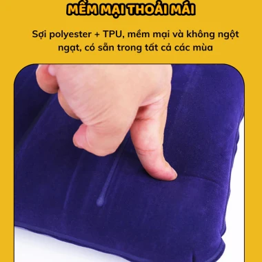 Gối Hơi Gấp Gọn Du Lịch Văn Phòng GIGAHOMEVN Giá Rẻ 26900đ - Gối Cao Cấp Cho Dã Ngoại 3