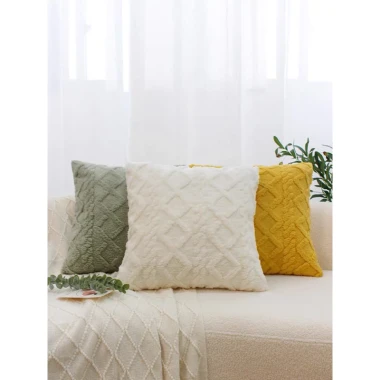Gối tựa lưng sofa nhung cao cấp 45x45cm, lông dệt nổi mềm mịn, giá chỉ 82.005 2