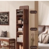 Gương đứng xoay 360° tích hợp kệ đựng đồ Greenco Furniture, gương toàn thân di động, gương soi kiêm kệ decor hiện đại 4