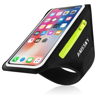 Haissky Túi Đựng Điện Thoại Có Khóa Kéo Đeo Cánh Tay Cho iphone 15 14 13 12 11 pro max samsung s23 ultra xiaomi hauwei oppo vivo 2