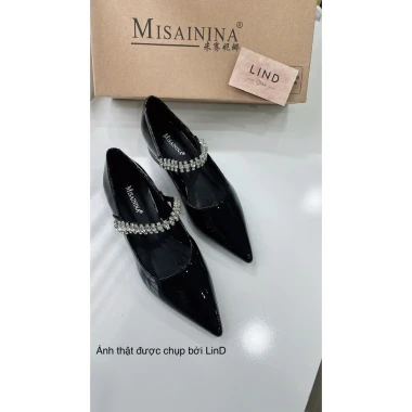 Hàng sẵn Giày bệt 3p Đính đá Quai ngang Sang chảnh Misa G212 - Giá chỉ 510.000 - LinD Shoes & Sandal