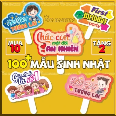 Hashtag Sinh Nhật Cho Bé Gái Bé Trai Cầm Tay - Giảm 8190 còn 6500 VND - Vua Hashtag 2 Hashtag Sinh Nhật Cho Bé Gái Bé Trai Cầm Tay - Giảm 8190 còn 6500 VND - Vua Hashtag 2