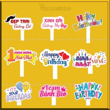 Hashtag Sinh Nhật Cho Bé Gái Bé Trai Cầm Tay - Giảm 8190 còn 6500 VND - Vua Hashtag 3 Hashtag Sinh Nhật Cho Bé Gái Bé Trai Cầm Tay - Giảm 8190 còn 6500 VND - Vua Hashtag 3
