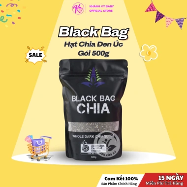 Hạt Chia Đen Úc 500g Nguyên Hạt - Black Bag - Giá Chỉ 85.000đ, Cam Kết Chất Lượng 2