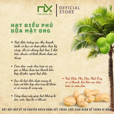 Hạt Điều Phủ Dừa Mật Ong Giảm Cân - Cashew Nuts Tasty Giá Tốt Chỉ 66800đ 5 Hạt Điều Phủ Dừa Mật Ong Giảm Cân - Cashew Nuts Tasty Giá Tốt Chỉ 66800đ 5