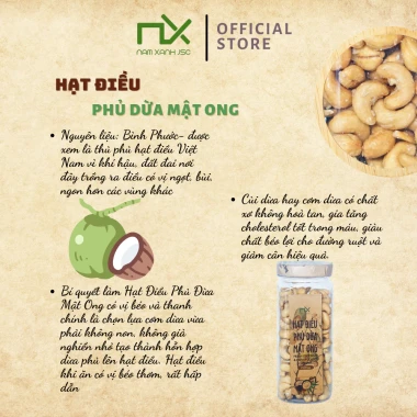 Hạt Điều Phủ Dừa Mật Ong Giảm Cân - Cashew Nuts Tasty Giá Tốt Chỉ 66800đ 6 Hạt Điều Phủ Dừa Mật Ong Giảm Cân - Cashew Nuts Tasty Giá Tốt Chỉ 66800đ 6