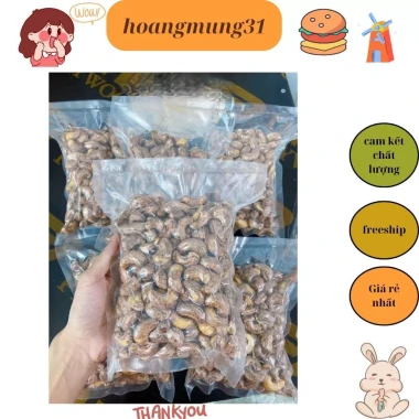 Hạt điều rang muối hạt lớn loại 1, giòn rụm không sâu, ưu đãi 135.600 VNĐ 1KG 6