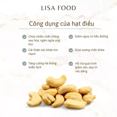 Hạt Điều Rang Muối Vỏ Lụa 525g - Hộp Tròn Xếp Hoa, Siêu Premium, Giảm Giá 312.000