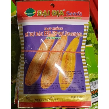 Hạt giống bí rợ dài ĐĐ27 50g - bí sáp cao sản, ăn quả ăn ngọn, giảm còn 15.000, giá gốc 19.050 5 Hạt giống bí rợ dài ĐĐ27 50g - bí sáp cao sản, ăn quả ăn ngọn, giảm còn 15.000, giá gốc 19.050 5