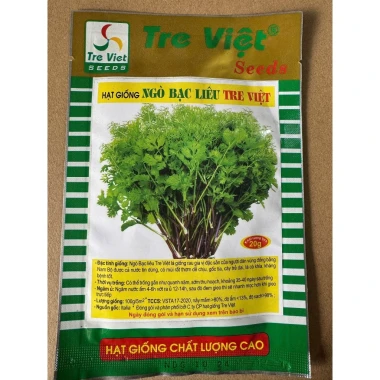Hạt Giống Rau Ngò Bạc Liêu Tre Việt Gói 20g Giá Rẻ - Mùi Ta Chất Lượng 2 Hạt Giống Rau Ngò Bạc Liêu Tre Việt Gói 20g Giá Rẻ - Mùi Ta Chất Lượng 2