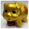 Heo đất giá rẻ màu vàng không kim tuyến - 3 size (nhỏ vừa to), may mắn tài lộc 3